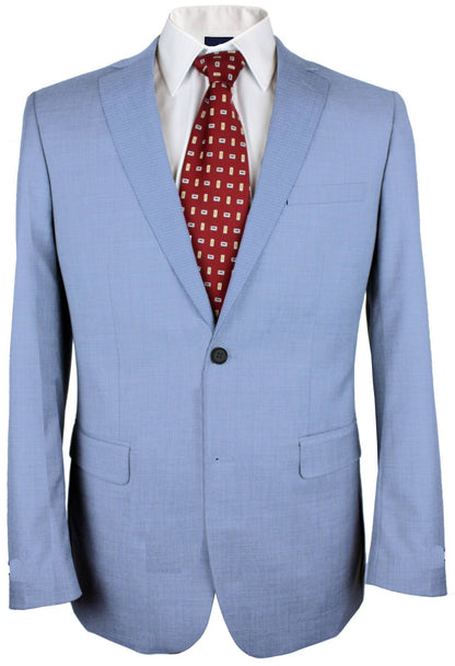 Picton Blue Houndstooth Made To Measure Jacket - VBC0110_MTM_SJ