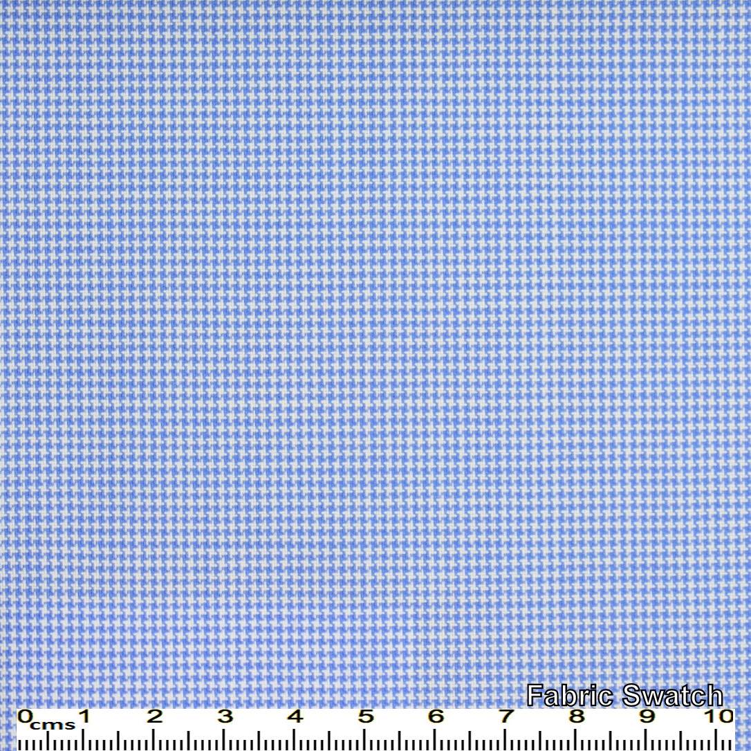 Picton Blue Houndstooth Made To Measure Pant - VBC0110_MTM_SP