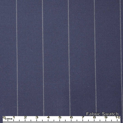 East Bay Blue Chalkstripes Made To Measure Jacket - VBC0120_MTM_SJ