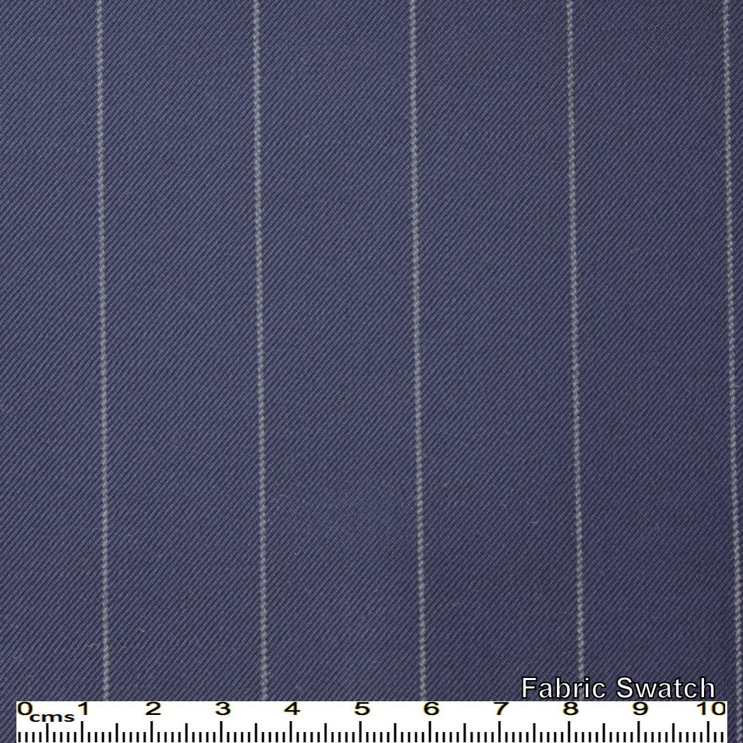 East Bay Blue Chalkstripes Made To Measure Pant - VBC0120_MTM_SP