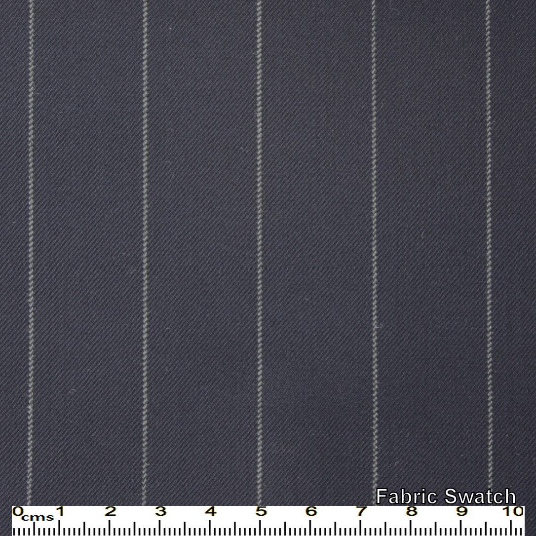 Payne's Grey Chalkstripes Made To Measure Jacket - VBC0121_MTM_SJ