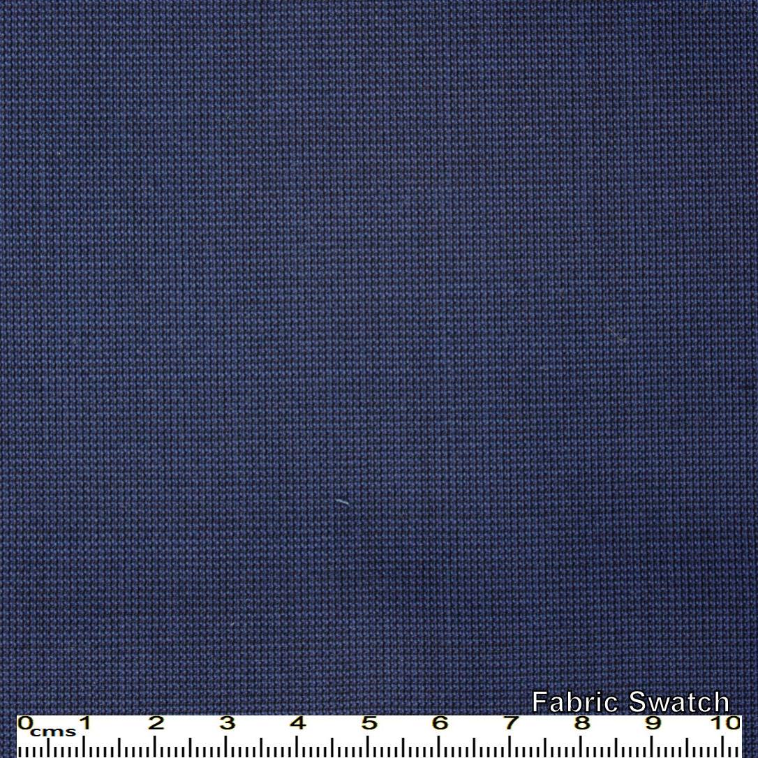 Gulf Blue Sharkskin Made To Measure Vest - VBC0126_MTM_SV