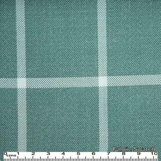 Patina Green windowpane Made To Measure Vest - VBC0143_MTM_SV