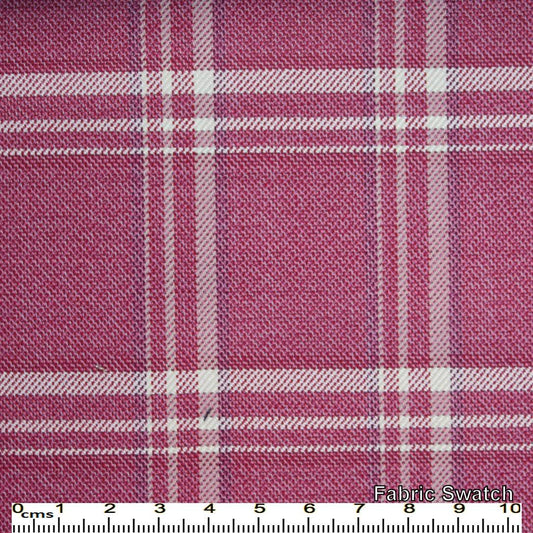 Cadillac Red Plaid Made To Measure Vest - VBC0148_MTM_SV