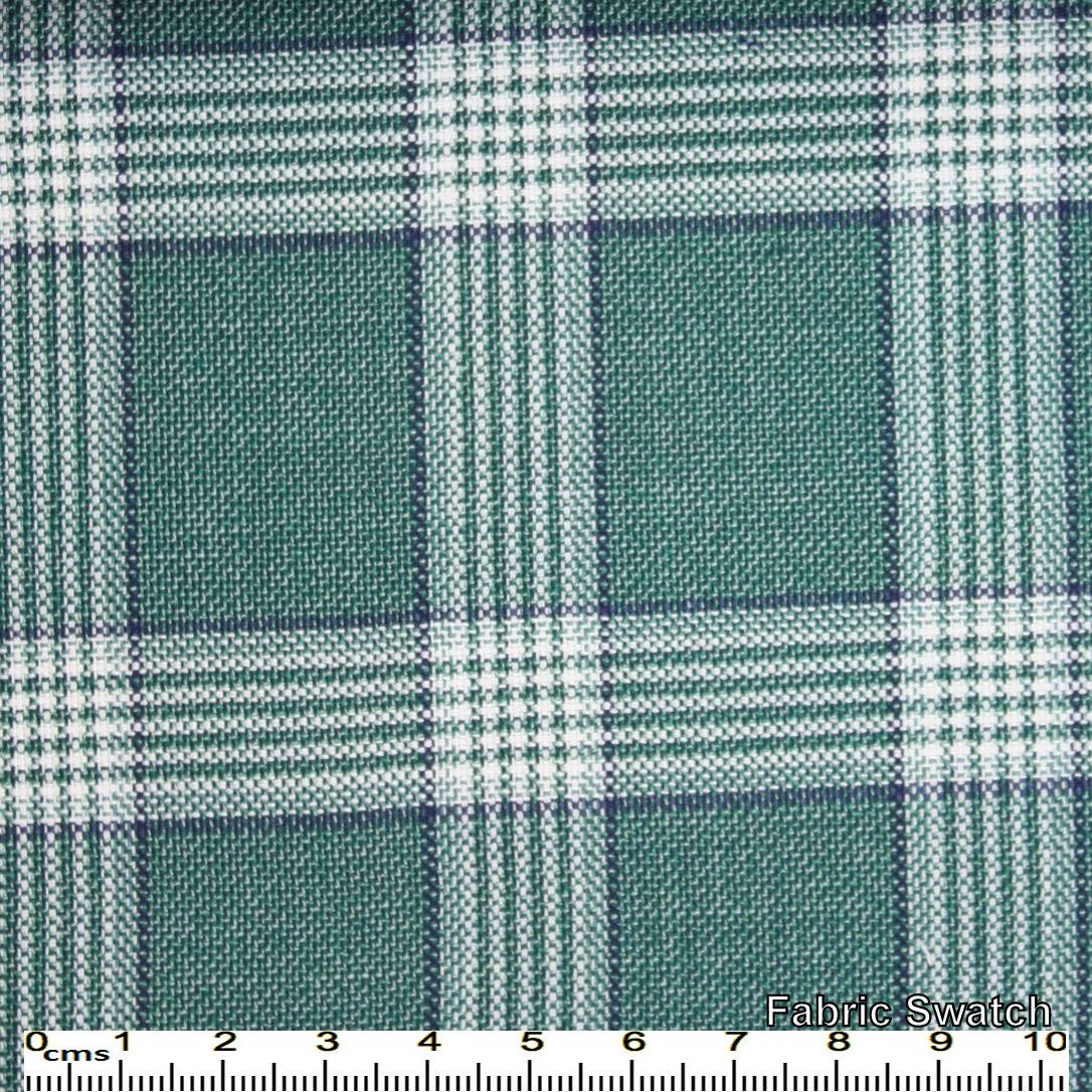 Cutty Sark Green Glencheck Made To Measure Vest - VBC0150_MTM_SV