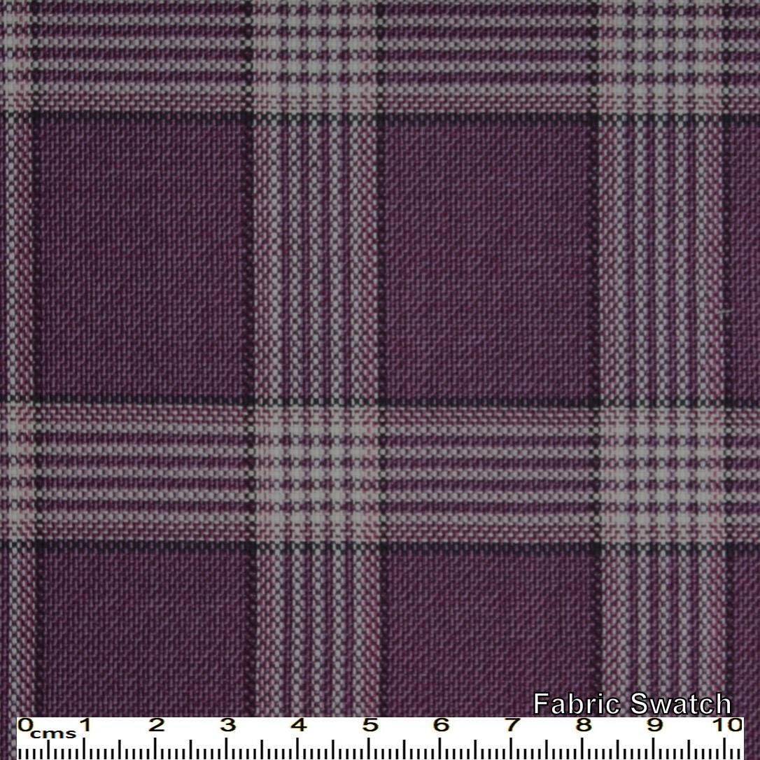 Loulou Violet Glencheck Made To Measure Pant - VBC0151_MTM_SP