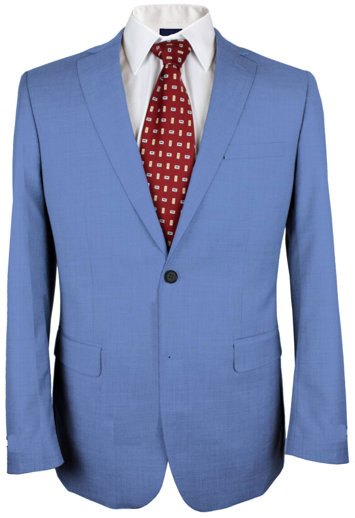 Picton Blue Birdseye Made To Measure Jacket - VBC0159_MTM_SJ