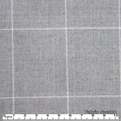 Grey Chateau Windowpane Made To Measure Jacket - VBC0196_MTM_SJ