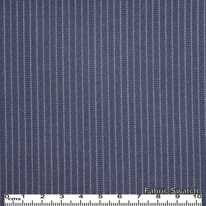 East Bay Blue Pinstripes Made To Measure Vest - VBC0201_MTM_SV