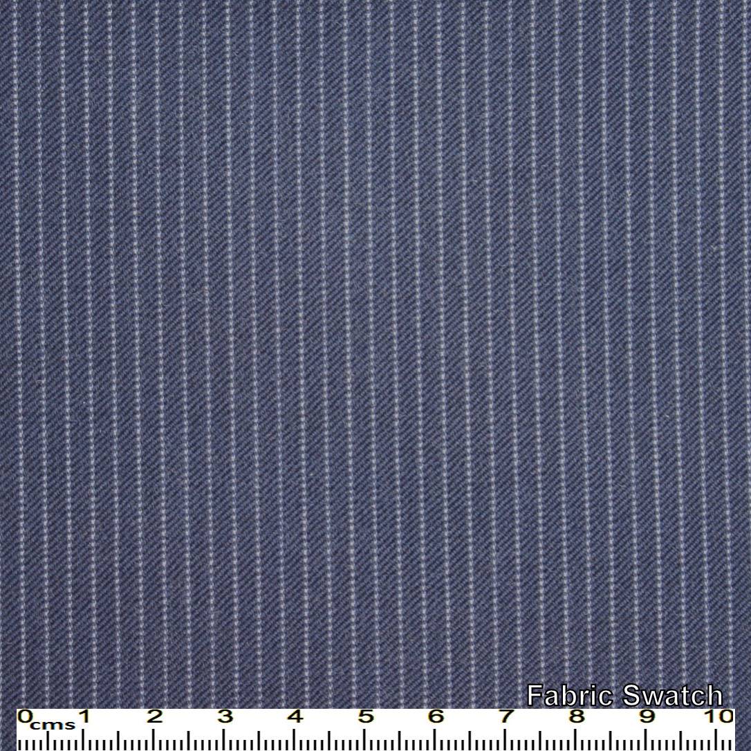 East Bay Blue Pinstripes Made To Measure Pant - VBC0201_MTM_SP