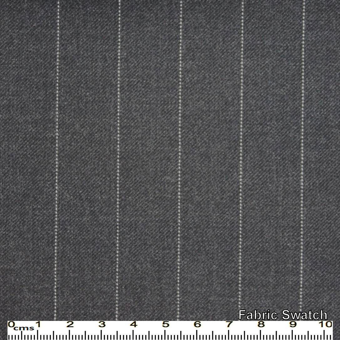 Bright Grey Stripes  Made To Measure Vest - VBC0463_MTM_SV