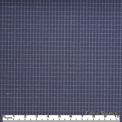 Gun Powder Violet Checks Made To Measure Vest - VBC0482_MTM_SV