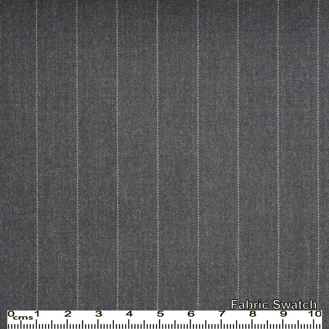 Bright Grey Stripes  Made To Measure Jacket - VBC0472_MTM_SJ
