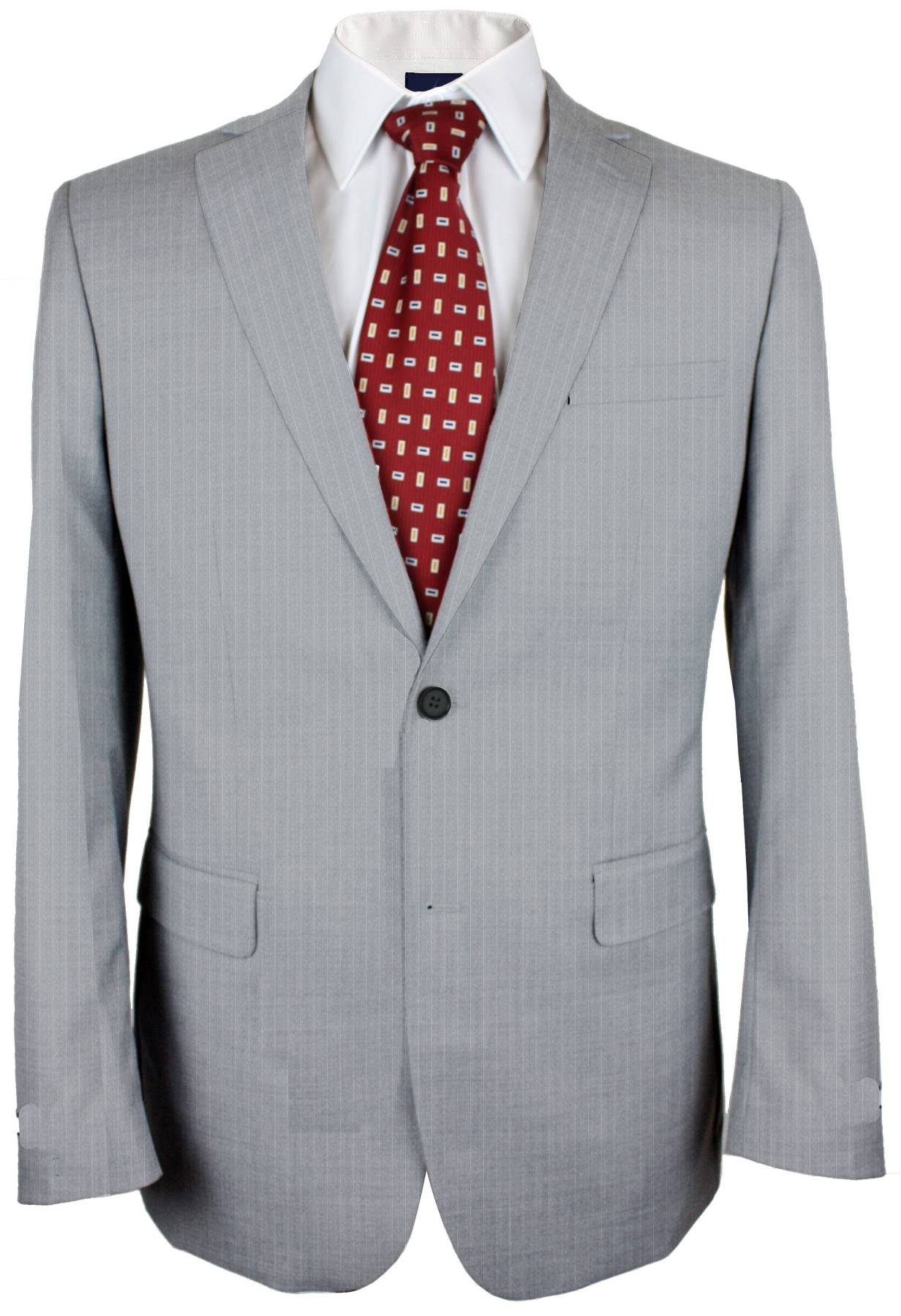 Grey Chateau Stripes Made To Measure Jacket - VBC0473_MTM_SJ