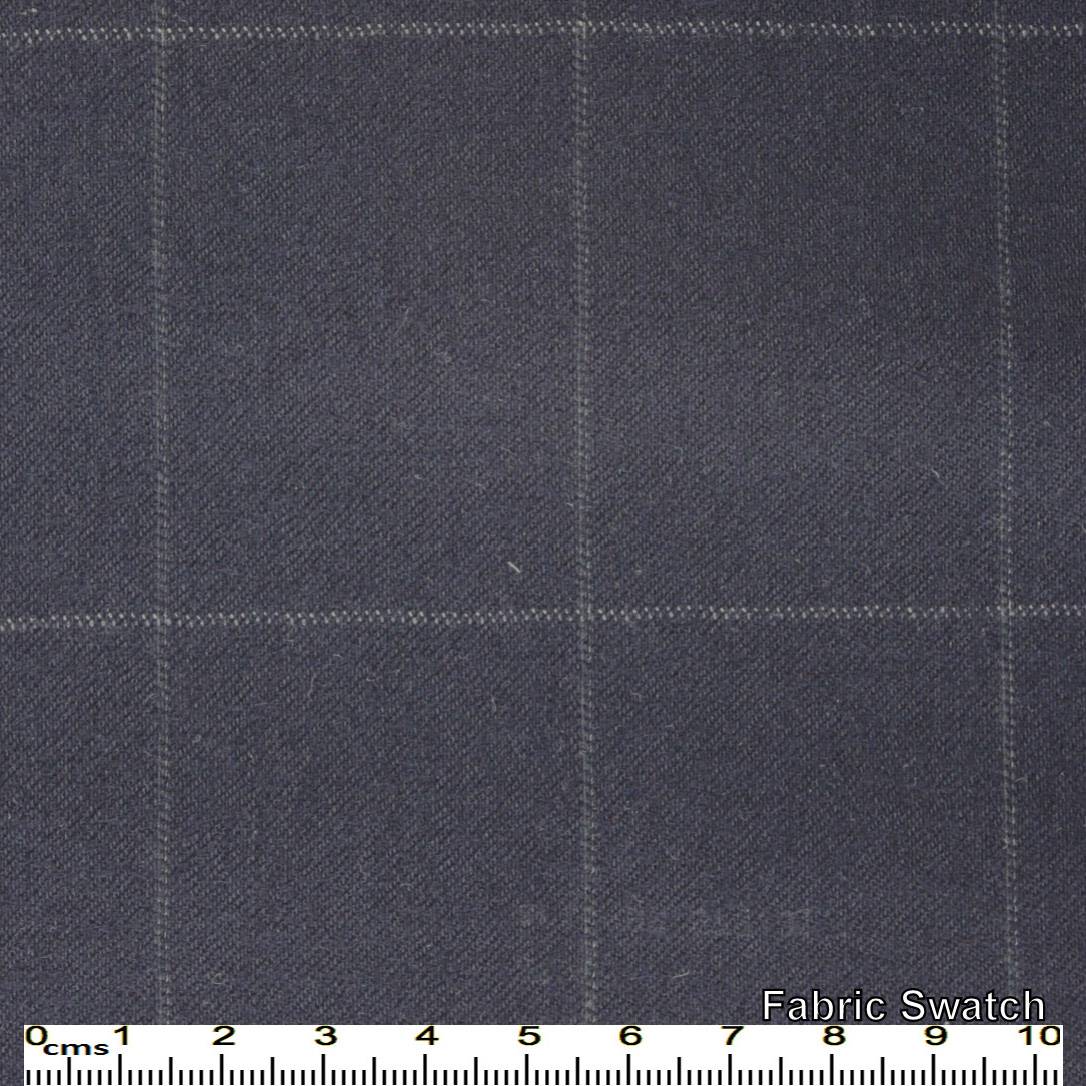 Payne's Grey Windowpane Made To Measure Jacket - VBC0484_MTM_SJ