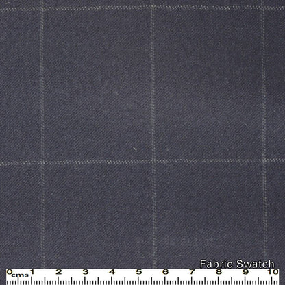 Payne's Grey Windowpane Made To Measure Vest - VBC0484_MTM_SV