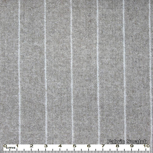 Light Grey Chalkstripes Made To Measure Vest - VBC0491_MTM_SV