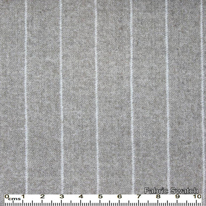 Light Grey Chalkstripes Made To Measure Jacket - VBC0491_MTM_SJ