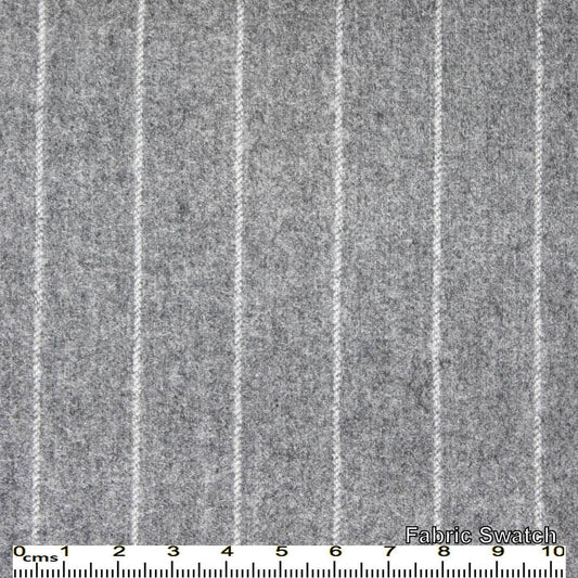 Grey Chalk Stripes Made To Measure Vest - VBC0487_MTM_SV