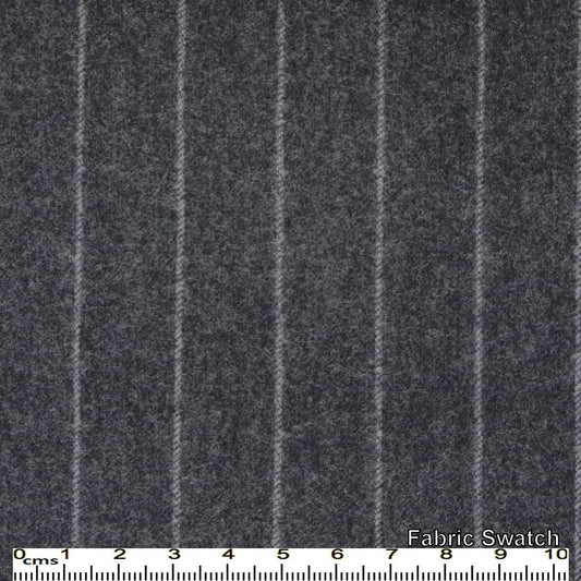 Charcoal Chalkstripe Made To Measure Vest - VBC0492_MTM_SV