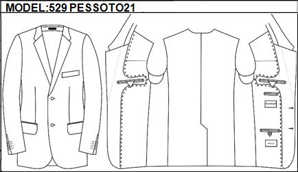 SLIM - SINGLE BREASTED, 2 BUTTONS,NOTCH  LAPEL JACKET-529_PESSOTO_21