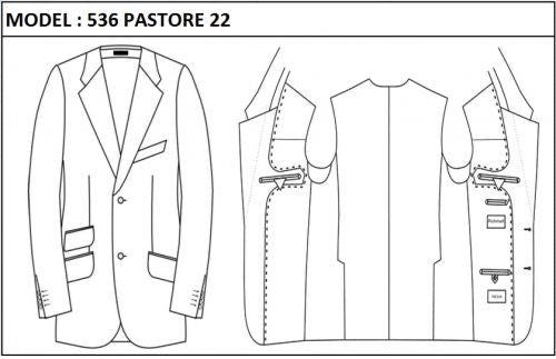 SLIM - SINGLE BREASTED, 2 BUTTONS,NOTCH  LAPEL JACKET-536__PASTORE_22