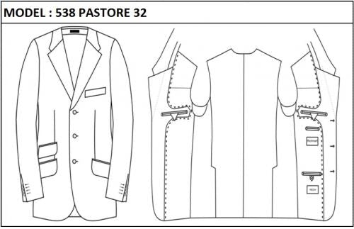 SLIM - SINGLE BREASTED, 3 BUTTONS,NOTCH  LAPEL JACKET-538__PASTORE_32