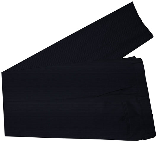 CASHMERE LIGHT Black Pearl Navy Pinstripes Made To Measure Pant  - CER0027_MTM_SP