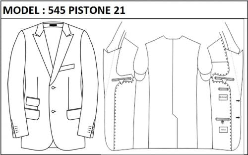 SLIM - SINGLE BREASTED, 2 BUTTONS,PEAK  LAPEL JACKET-545_PISTONE_21