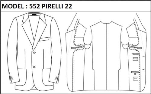 SLIM - SINGLE BREASTED, 2 BUTTONS,NOTCH  LAPEL JACKET-552_PIRELLI_22