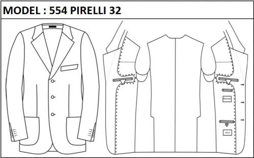 SLIM - SINGLE BREASTED, 3 BUTTONS,NOTCH  LAPEL JACKET-554_PIRELLI_32