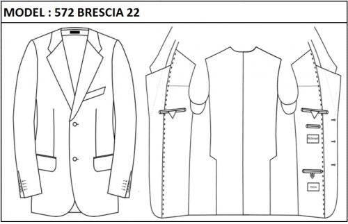 SLIM - SINGLE BREASTED, 2 BUTTONS,NOTCH  LAPEL JACKET-572_BRESCIA_22