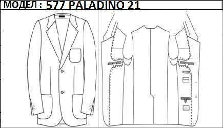 SLIM - SINGLE BREASTED, 2 BUTTONS,NOTCH  LAPEL JACKET-577_PALADINO_21