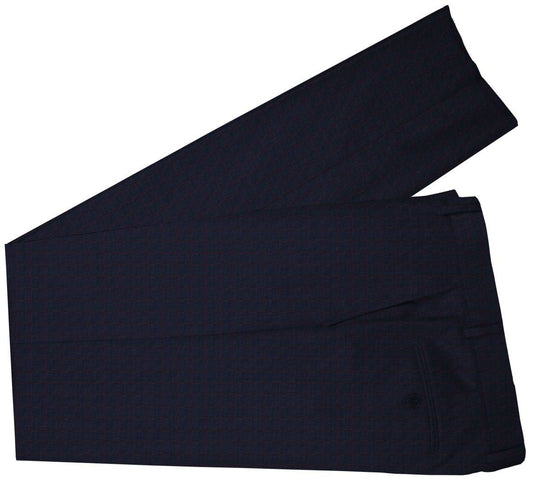 Navy Windowpane Made To Measure Pant - VBC0586_MTM_SP