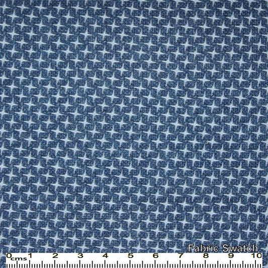 Wedgewood Blue Pattern  Made To Measure Vest - VBC0302_MTM_SV