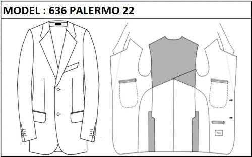 SLIM - SINGLE BREASTED, 2 BUTTONS,NOTCH  LAPEL JACKET-636_PALERMO_22