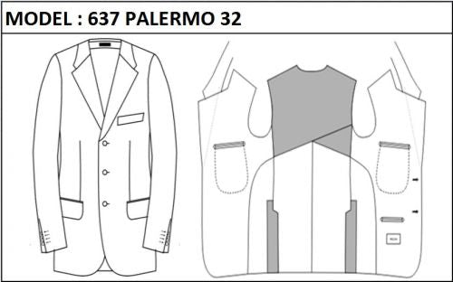 SLIM - SINGLE BREASTED, 3 BUTTONS,NOTCH  LAPEL JACKET-637_PALERMO_32