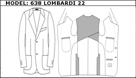 SLIM - SINGLE BREASTED, 2 BUTTONS,NOTCH  LAPEL JACKET-638_LOMBARDI_22