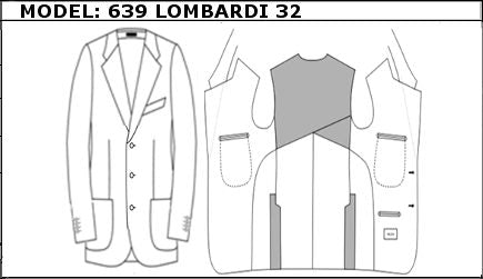 SLIM - SINGLE BREASTED, 3 BUTTONS,NOTCH  LAPEL JACKET-639_LOMBARDI_32