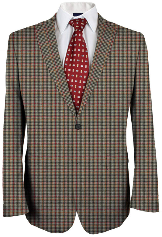 Houndstooth Windowpane Made To Measure Jacket  - ET0332_MTM_SJ