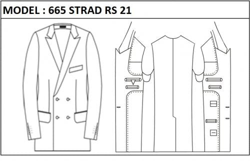 SLIM - DOUBLE BREASTED, 2 BUTTONS,PEAK  LAPEL JACKET-665_STRAD_RS_21