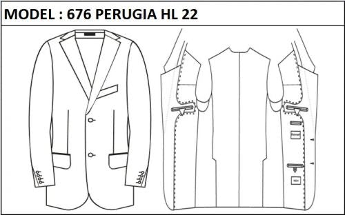 SLIM - SINGLE BREASTED, 2 BUTTONS,NOTCH  LAPEL JACKET-676_PERUGIA_HL_22