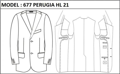 SLIM - SINGLE BREASTED, 2 BUTTONS,NOTCH  LAPEL JACKET-677_PERUGIA_HL_21