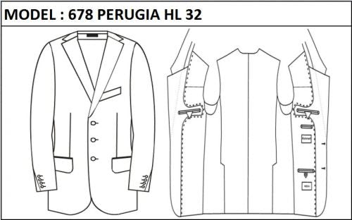 SLIM - SINGLE BREASTED, 3 BUTTONS,NOTCH  LAPEL JACKET-678_PERUGIA_HL_32