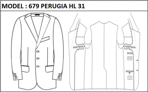 SLIM - SINGLE BREASTED, 3 BUTTONS,NOTCH  LAPEL JACKET-679_PERUGIA_HL_31