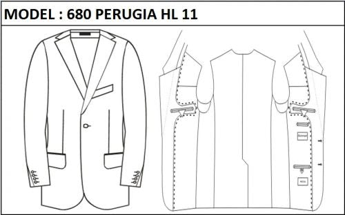 SLIM - SINGLE BREASTED, 1 BUTTONS,NOTCH  LAPEL JACKET-680_PERUGIA_HL_11