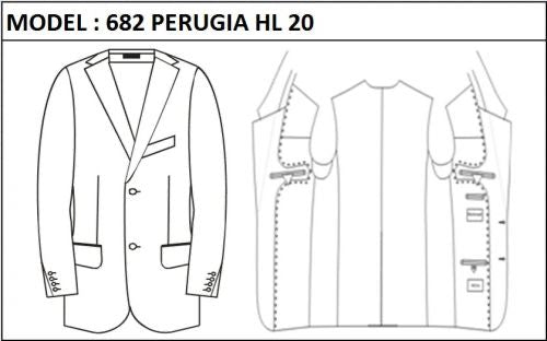 SLIM - SINGLE BREASTED, 2 BUTTONS,NOTCH  LAPEL JACKET-682_PERUGIA_HL_20