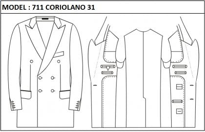 SLIM - DOUBLE BREASTED, 3 BUTTONS,PEAK  LAPEL JACKET-711_CORIOLANO_31