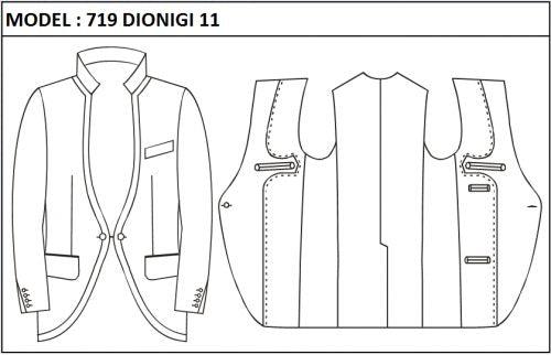 SLIM - SINGLE BREASTED, BOTH SIDES : 1+1 BUTTONS, NO LAPEL JACKET-719_DIONIGI_11