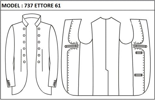 SLIM - SINGLE BREASTED, BOTH SIDES : 6+6 BUTTONS, NO LAPEL JACKET-737_ETTORE_61